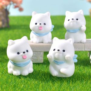 Figurines de chiens en résine en gros, animaux mignons assortis pour mini-jardins féériques, ornements de micro-paysages, décoration intérieure - Product Image 3