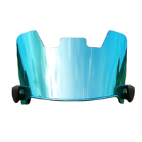 Visière PC teintée transparente à ajustement parfait, protection anti-UV et anti-rayures, couleur personnalisée, protection oculaire pour le football américain, compatible avec la plupart des casques