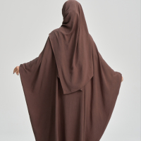 Abaya Hijab Modeste Longue jusqu'au Sol, Sans Repassage, Adapté à la Grossesse et à l'Allaitement, Grande Taille, Droite, pour la Prière des Femmes Musulmanes