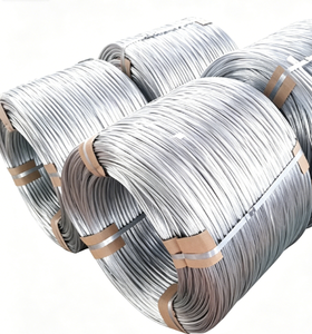 Hot <b>Dipped</b> Galvanized Steel Wire Coil 2.1-2.8mm Low Carbon Iron Wire for Fence Mesh Available for Customizing - Product Image 1