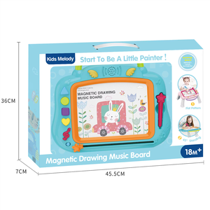 Juego de tablero de dibujo magnético, juguetes de viaje portátiles para niños, almohadilla magnética para garabatos para niños, escritura de aprendizaje para regalo de cumpleaños - Product Image 4