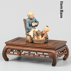 Support en bois d'acajou pour ornement artisanal, vase, pierre, bonsaï, statue <span class=keywords><strong>de</strong></span> Bouddha, théière - Product Image 3