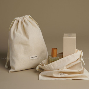 PandaSew Custom logo with Label Clothing Shoes Underwear <b>Dust</b> Packaging <b>Bag</b> Cotton Drawstring <b>Bag</b> - Product Image 1