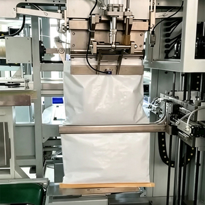 Machine d'emballage de sacs à bouche ouverte de <span class=keywords><strong>25</strong></span> <span class=keywords><strong>kg</strong></span> pour poudre de gypse, machine d'emballage résistante à la corrosion - Product Image 1