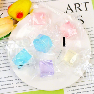 <b>Mini</b> Ice Cube Squeeze Toy Stress Relief Fidget <b>Squishy</b> Ball Soft Elastic Sensory Reusable TPR Kids Graduation Wedding - Product Image 3