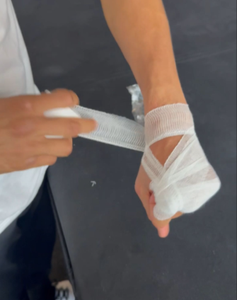 เทปพันผ้าสำหรับฝึกชกมวยออกกำลังกายได้อย่างรวดเร็วเทปพันผ้าพันแผลสำหรับป้องกันขา - Product Image 6