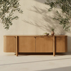 Ensemble de meubles de salon de style américain, console multimédia en bois de luxe, <span class=keywords><strong>unité</strong></span> de divertissement <span class=keywords><strong>intérieure</strong></span> - Product Image 1