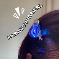 Pince à cheveux LED lumineuse en forme de bec de canard, accessoire photo pour fêtes et célébrations