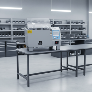 תא בדיקת התזת מלח לבדיקת עמידות בפני קורוזיה עם מסך מגע, תואם לתקן ISO 9227 ו-ASTM B117, לבדיקת ציפוי מתכת. - Product Image 3