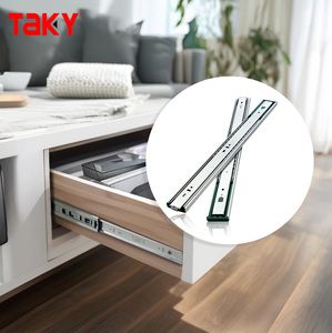 Nhà Máy Tốt Nhất Bán Im Lặng Mềm Đóng Ngăn Kéo Trượt 3 Lần Bóng Mang Kính Thiên Văn Trượt Ngăn Kéo Kênh - Product Image 1