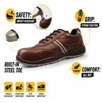 Bottes de travail AOXIANG en cuir, antistatiques, antidérapantes, avec embout en acier, pour l'été et l'hiver, pour chantier et usine