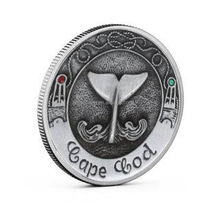 Colección de Monedas Metálicas: Monedas Conmemorativas de <span class=keywords><strong>Cope</strong></span> Cod (Antibronce), Regalo de Recuerdo de Ballena <span class=keywords><strong>Cope</strong></span> Cod, Medallones Metálicos - Product Image 1