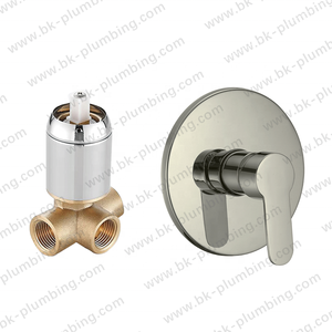 Geborsteld Rose Gold Brass Tap <span class=keywords><strong>Stopcock</strong></span> Enkele Handgreep Diverter Wandmontage Verborgen Klep Wastafel Ronde Douche Mixer - Product Image 3