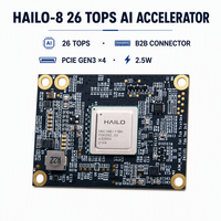 Hailo-8 26 TOPS Edge AI Accelerator Industrial Box Machine Vision Object Detection Smart Retail B2B AI Accelerator Module.