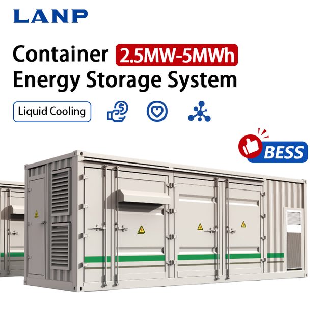 Containerized 5MWh 10mwh Liquid Cooling 1000kW LiFePO4 Battery Solar Energy Storage System Container Outdoor BESS Industrial Use