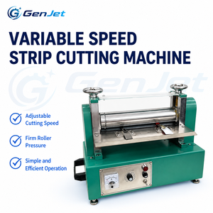 Machine de découpe de bandes GenJet, équipement de refendage électrique, options de taille 150, 300, 500 mm pour la production en atelier de matériaux flexibles - Product Image 4