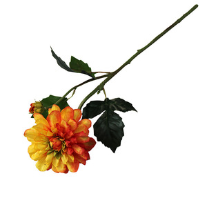 Flor Artificial Exquisita, Dalia Nube de Vela, Estilo Europeo, Decoración Floral para Sala de Estar, Arreglo Floral de Dos Cabezas para Hotel - Product Image 5