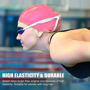 <span class=keywords><strong>Bonnet</strong></span> <span class=keywords><strong>de</strong></span> <span class=keywords><strong>bain</strong></span> pour femmes, best-seller, écologique, en <span class=keywords><strong>silicone</strong></span> <span class=keywords><strong>de</strong></span> qualité alimentaire, doux, confortable, couleurs personnalisables, résistant au chlore - Product Image 6