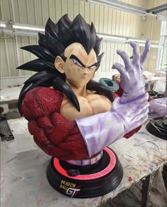 Estatua de Busto de Goku <span class=keywords><strong>Super</strong></span> Saiyan 4 de <span class=keywords><strong>Dragon</strong></span> <span class=keywords><strong>Ball</strong></span> <span class=keywords><strong>GT</strong></span>, Escala 1:1, Tamaño Real, Alta Calidad, Base con Efecto LED, Figura Coleccionable de Anime de Resina, Decoración - Product Image 5