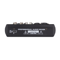 Carte son/mixeur audio professionnel OEM Mini 4 canaux, contrôleur DJ USB/console de mixage audio pour diffusion en direct, enregistrement en studio