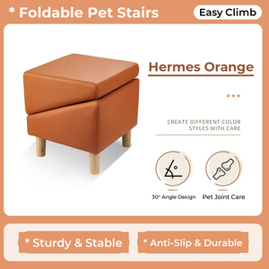 <b>Foldable</b> Pet Stairs Ottoman <b>Footstool</b> Multi Functional Pet Steps Ramp Sofa Side Pet Furniture For Small Dogs - Product Image 5