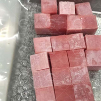 Automatische Verse En Bevroren Rundvlees Kip Borst Varkensvlees Dicer Zalm Tonijn Kubus Cutter Vlees Snijmachine