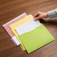 Carpeta de Papel Manila de Alta Calidad con Logotipo Personalizado, Color de Superficie AB, para Clasificación, Archivo e Indexación, Venta al Por Mayor