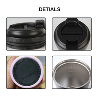 TY OEM Tasse de voyage isotherme portable en acier inoxydable de 12 oz, écologique, avec paille, personnalisable avec logo, pour voiture, cadeau, 6-12 heures