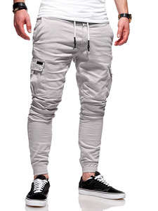 <strong>Mens</strong> Cargo Pants Slim Fit Gym Sweatpants Workout <strong>Drawstring</strong> Cotton <strong>Trousers</strong> With Pockets - Product Image 4