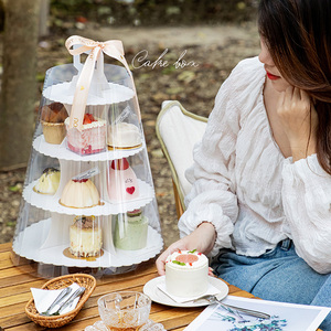 Nhiều lớp cupcake cajas Para cupcakes đứng món tráng miệng bánh đứng món tráng miệng di động đứng bữa tiệc sinh nhật cajas bánh Đóng gói hộp - Product Image 4