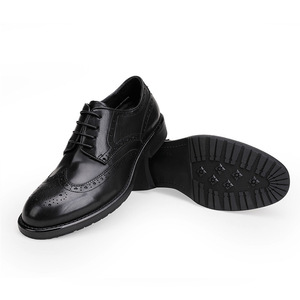 Men's Genuine Leather Oxford Dress Shoes Pointed <b>Toe</b> Lace-up Solid Brown Career Formal Wear All Seasons - Product Image 3