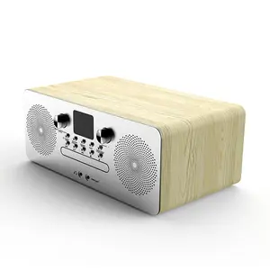 Tablette de maison Bluetooth Radio FM compacte Aux-in lecture USB 2 voies son clair DSP Tech télécommande lecteur CD système Micro stéréo