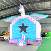 Venta Caliente: Castillo Hinchable Temático de Unicornio y Caballos para Niños con Soplador
