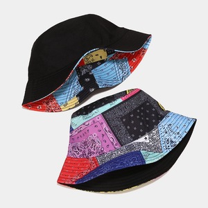 Bonne qualité motif personnalisé partout impression seau chapeaux confortable coton soleil chapeaux large bord-pour la pêche décontracté voyage usage quotidien - Product Image 4