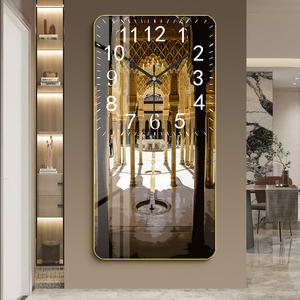 Modern Art Deco <strong>Wall</strong> Clock Fashionable Islamic <strong>Decor</strong> Mural Print <strong>Hanging</strong> for Home Hotel Space for Muslim Architecture <strong>Decor</strong> - Product Image 2
