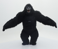 Costume de Mascotte Gonflable Gorille en Fourrure Personnalisable pour Adulte, Idéal pour Fêtes Cosplay et Événements – Vente Chaude en Gros
