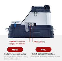 Alat Sambung Serat Optik AI-10 Signal Fire FTTH Enam Motor 10 Bahasa Pemanasan Cepat AI-10 Fusion Splicer