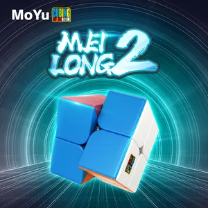 플라스틱 큐브 하드 플라스틱 DIY 장난감 MOYU meilong 2*2*2 매직 큐브 사용자 정의 패턴 큐브 아이 장난감