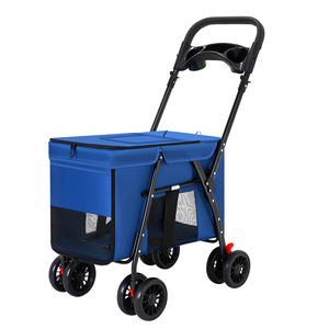 Luxo leve tecido Pet Stroller para Small Medium Large Dogs dobrável Teddy Stroller personalizado destacável Atacado <span class=keywords><strong>Trolley</strong></span> - Product Image 5