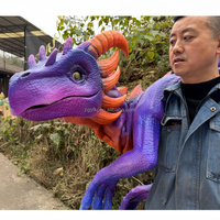 Costume de dragon robotique réaliste à porter sur l'épaule pour Halloween, les spectacles théâtraux et les événements commerciaux