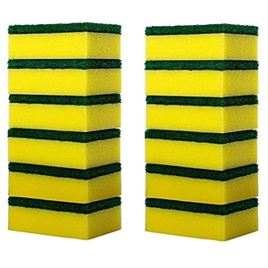 Wholesale Sponge Scouring Pad Rectangle Dishwashing Sponges Scrubbing Household Stove <b>Kitchen</b> Cleaning Products - Product Image 1