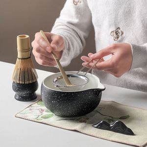 Juego de Té Matcha de Cerámica Estilo Japandi Color Durazno, 4 Piezas, Caja de Regalo Ecológica, Logotipo Personalizable, Tazón para Matcha, Batidor, Cuchara para Té - Product Image 3
