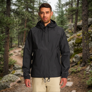 Veste bomber à capuche personnalisée printemps/automne, sportive, unisexe, nouvelle, décontractée, coupe-vent, imperméable - Product Image 3