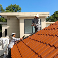 Tuile de toit en céramique émaillée sur mesure au design moderne projet de villa imperméable et résistant à l'usure vente en gros de carreaux de céramique