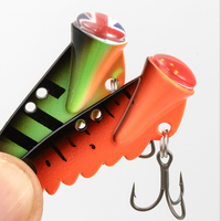 WEIHE 5 pièces/boîte 66g Leurre VIB Métal Grande Bouche Ensemble Appâts de Pêche Artificiels