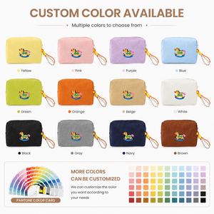 Custom Nylon Cosmetic Bag Embroidery Makeup <b>Pouch</b> <b>Waterproof</b> Travel Organizer Bag Portable Beauty Storage <b>Pouch</b> OEM ODM - Product Image 3