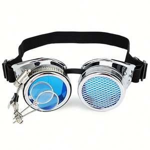 Gafas de Sol Redondas Steampunk con Lupa, Estilo Punk, Retro, para Hombre y Mujer, con Logotipo Personalizado al por Mayor - Product Image 5