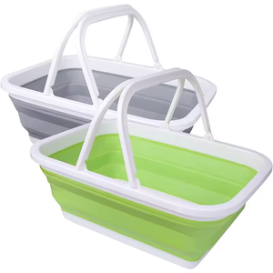 Évier pliant portable avec poignée Bassin de lavage de panier de <span class=keywords><strong>camping</strong></span> en plein air pour laver la <span class=keywords><strong>vaisselle</strong></span> - Product Image 1