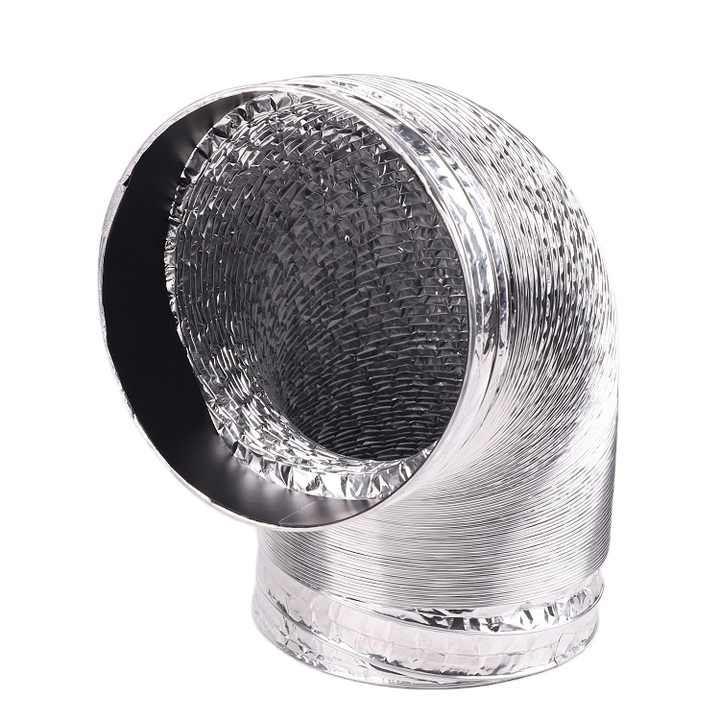 60mm Bendable Aluminum Foil Vent Hose For Cars & Diesel