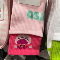 Chaussettes d'équipage automne hiver pour femmes Trendy Strawberry Bear Cartoon Couple Cute Japanese Knitted Techniques